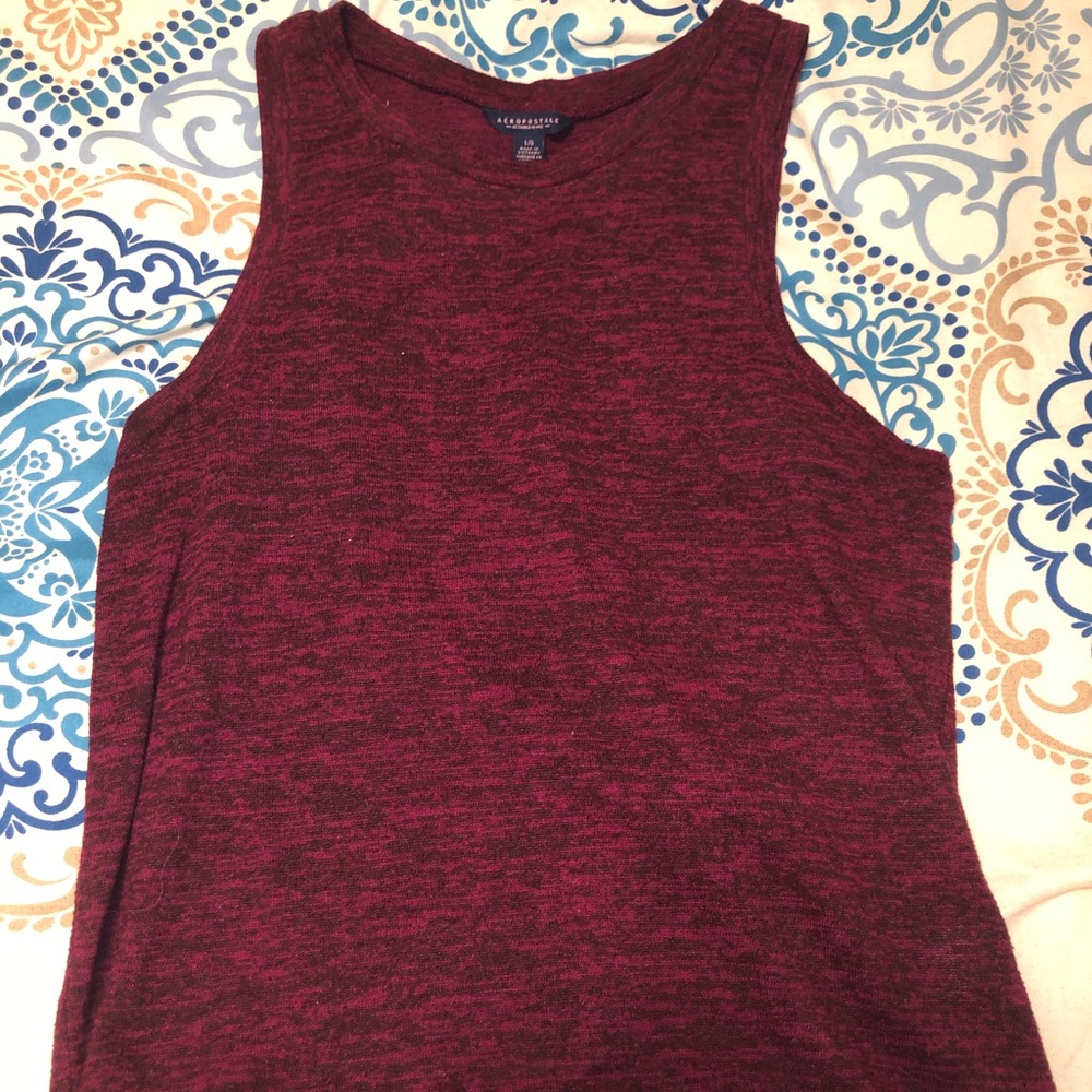 Burgundy tank top